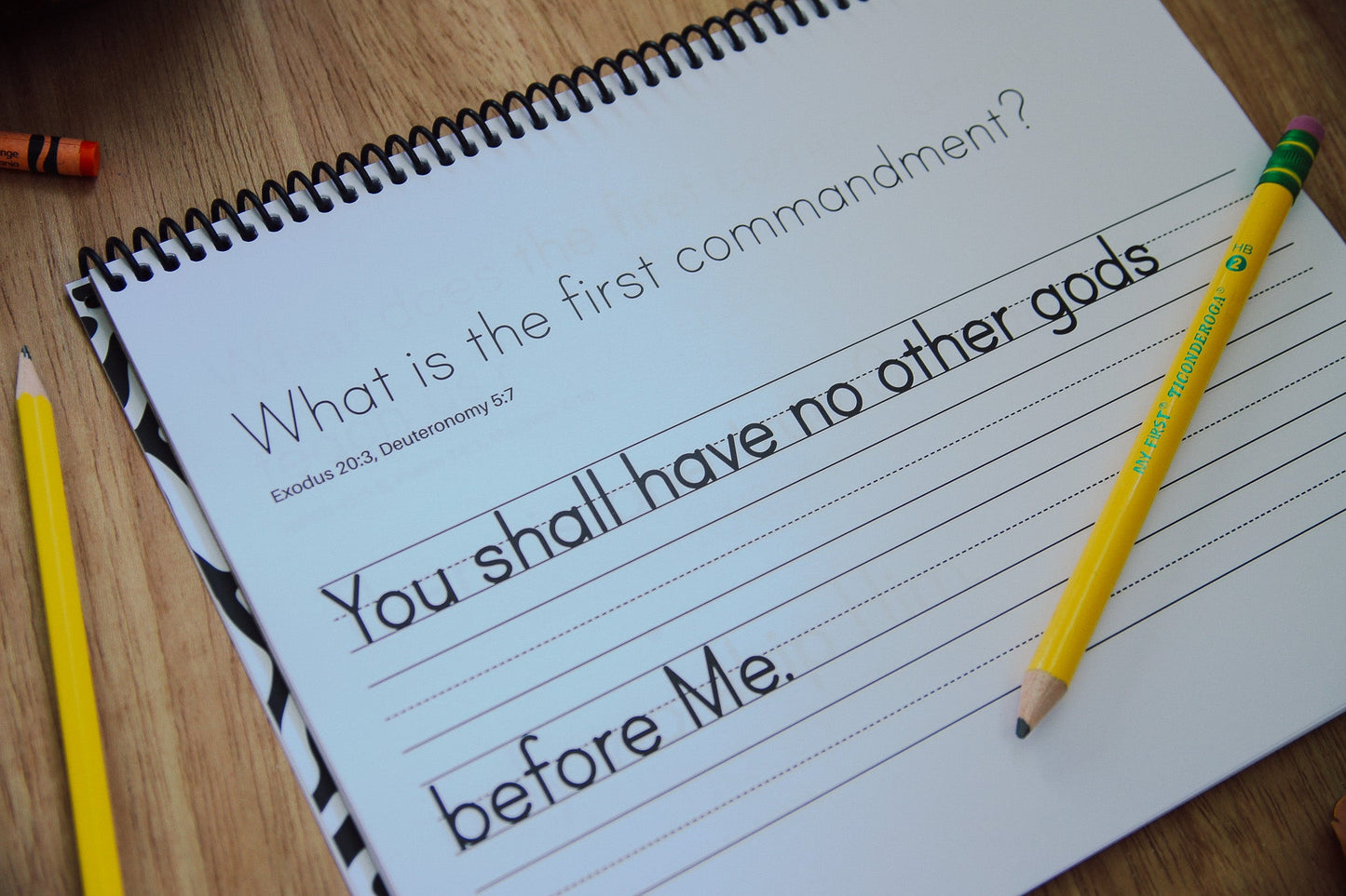 DIGITAL | The Commandment Catechism Print Copywork