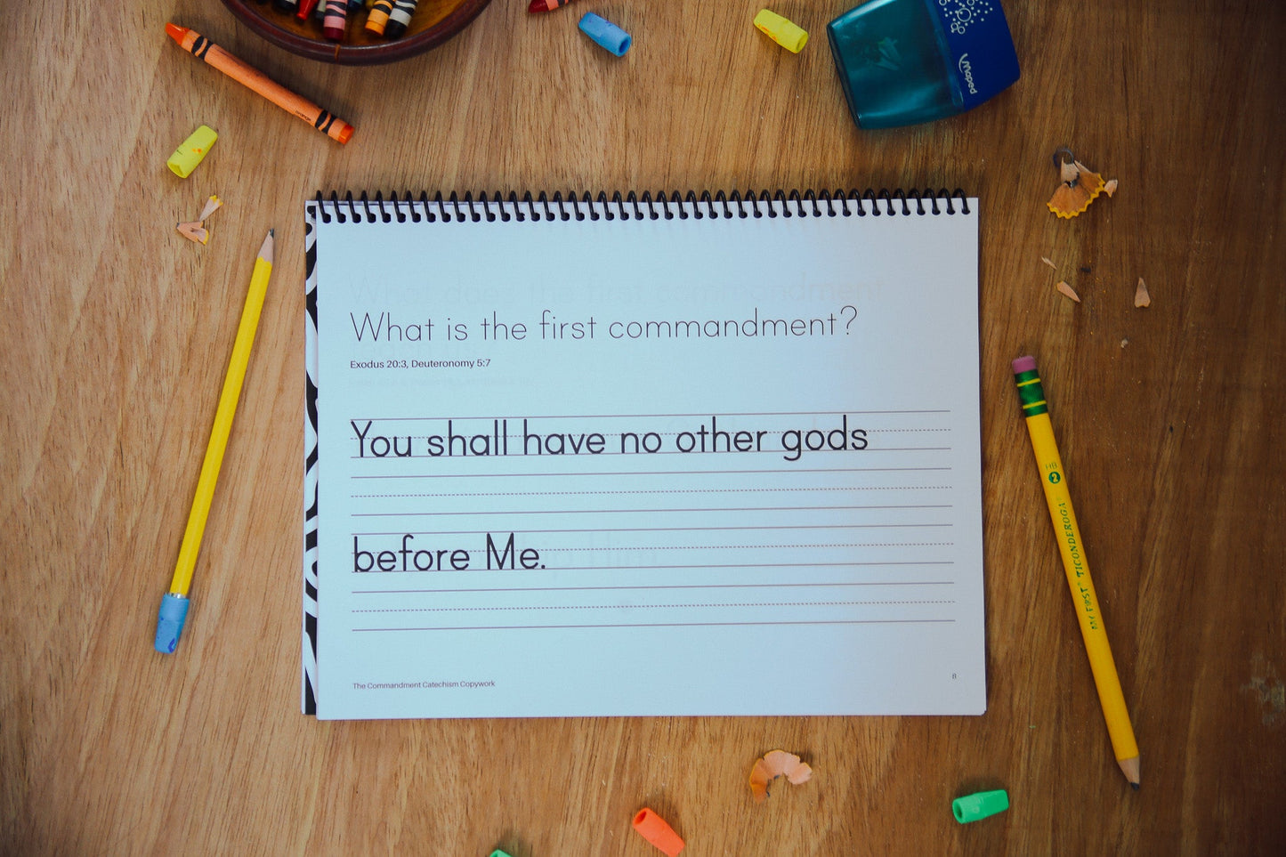 DIGITAL | The Commandment Catechism Print Copywork