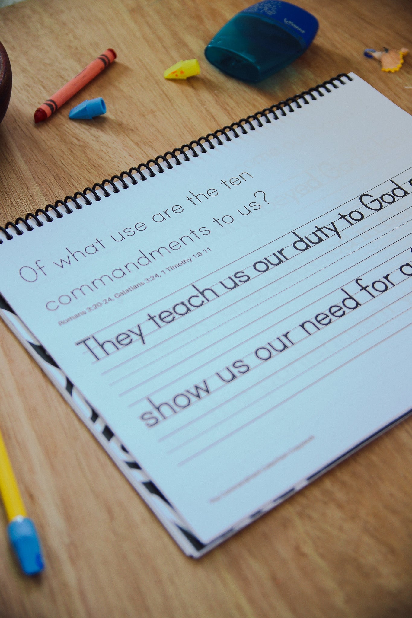 DIGITAL | The Commandment Catechism Print Copywork