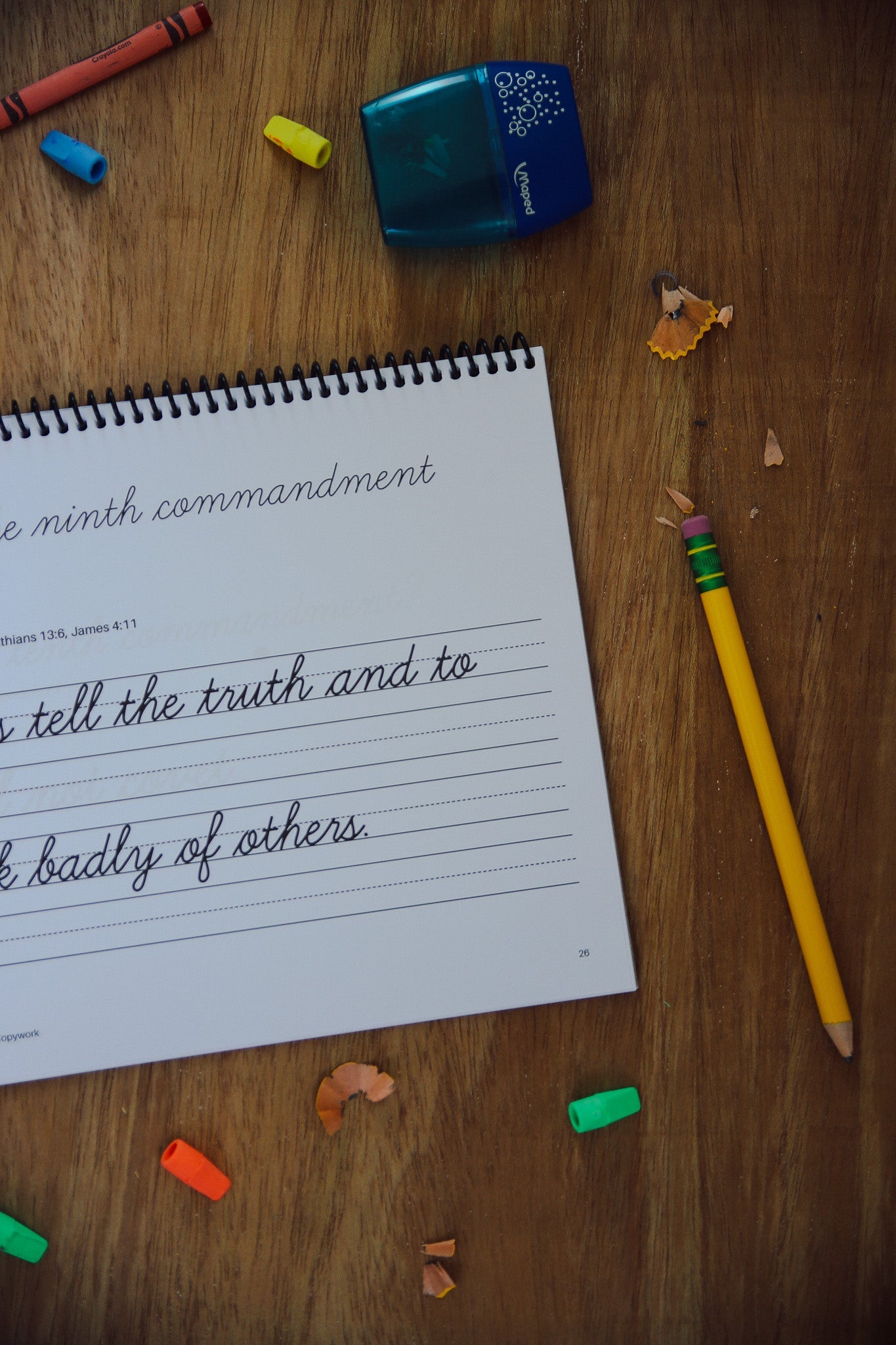 DIGITAL | The Commandment Catechism Cursive Copywork
