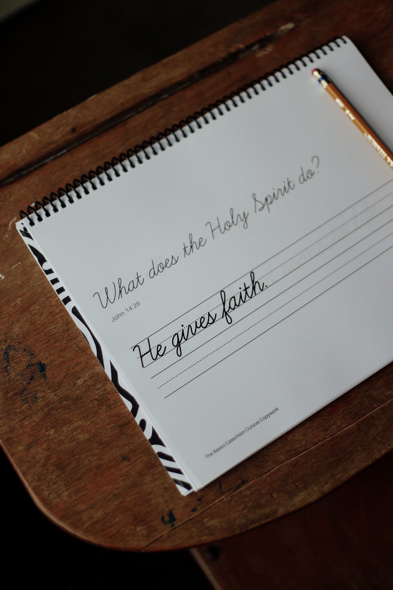 The Basics Catechism Cursive Copywork