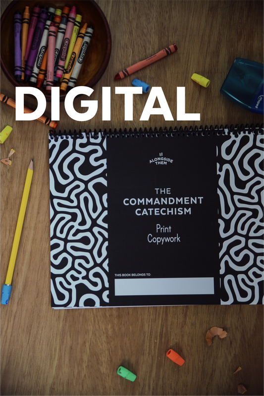 DIGITAL | The Commandment Catechism Print Copywork