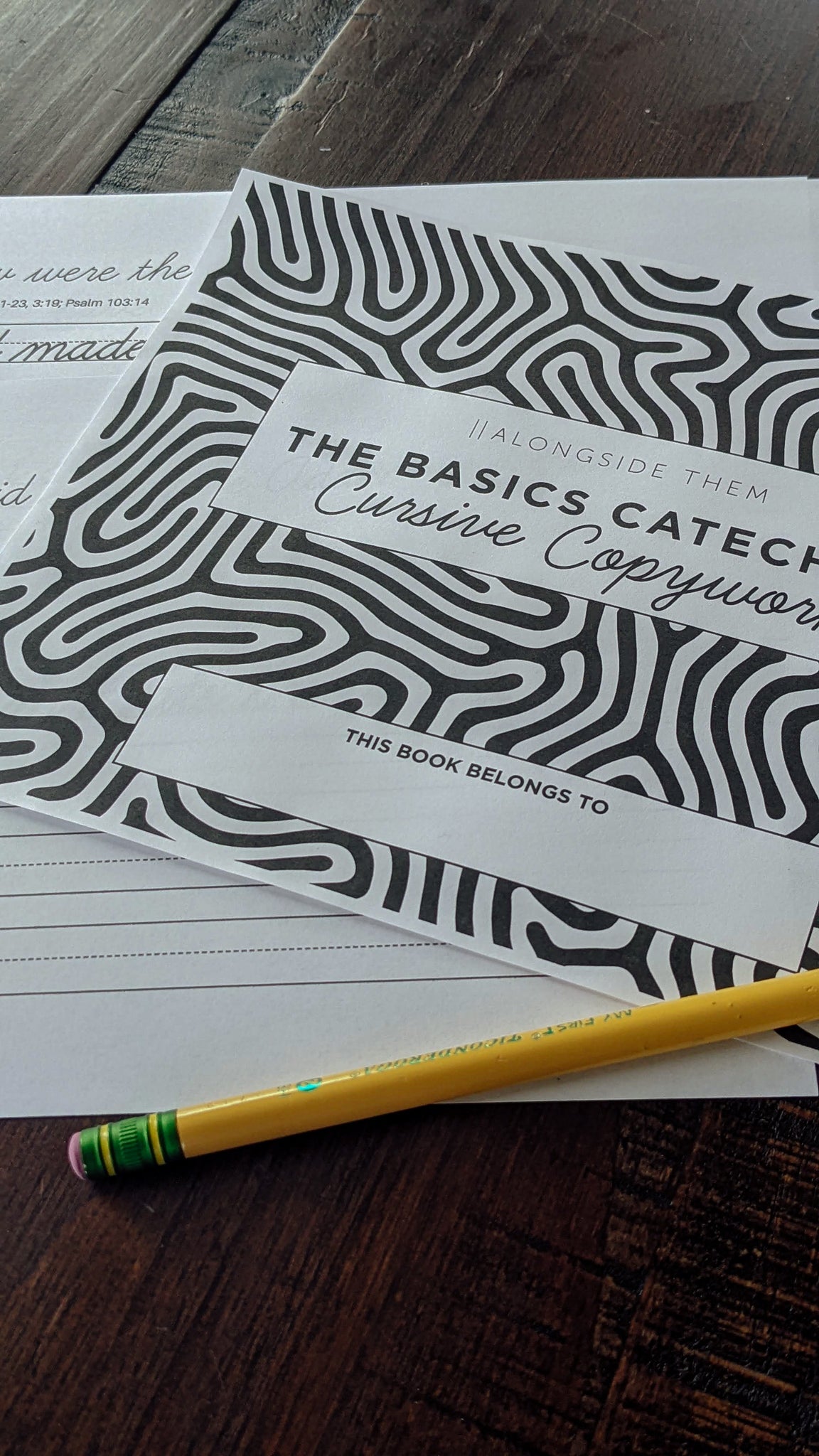 DIGITAL | The Basics Catechism Cursive Copywork
